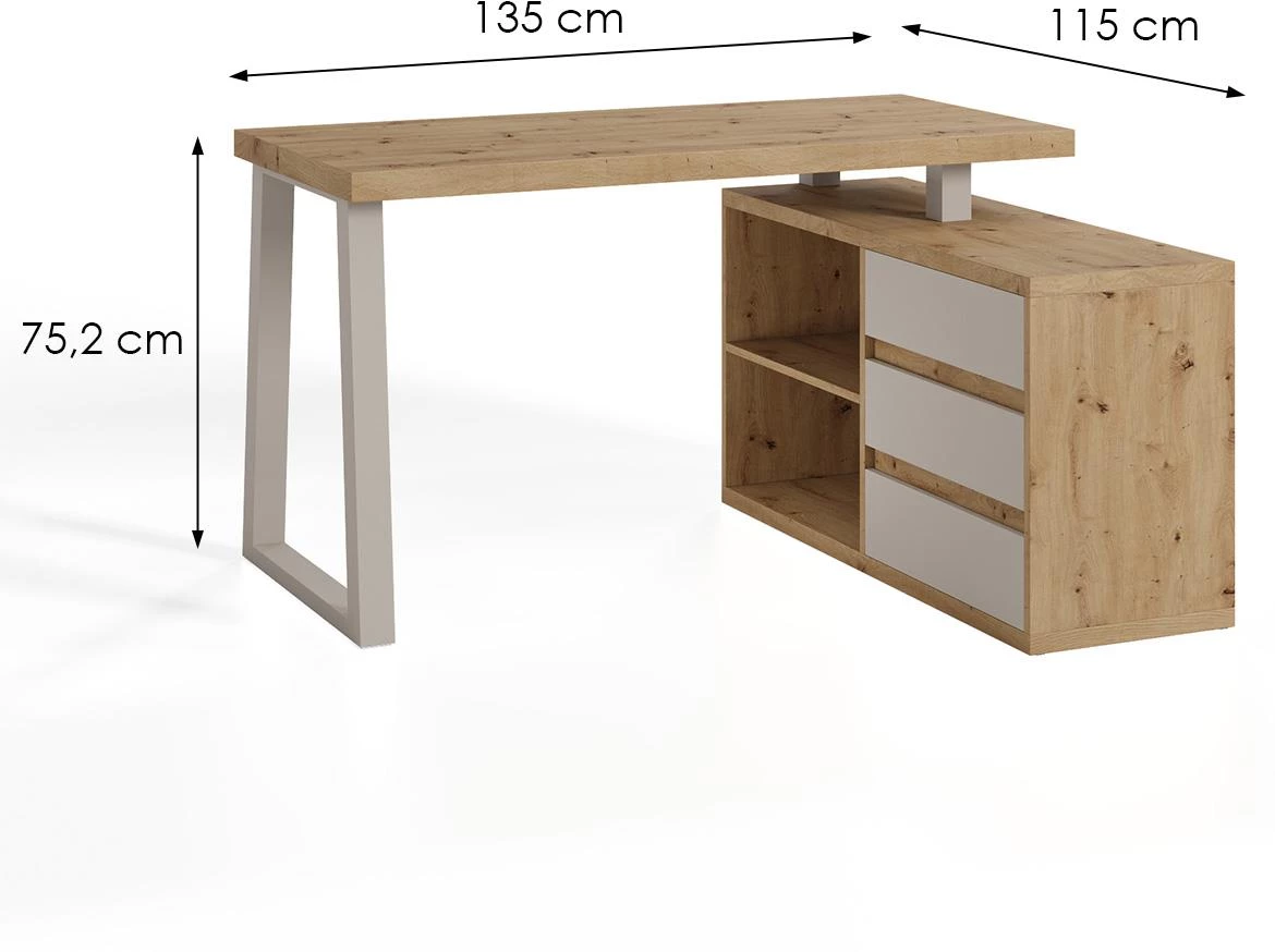 Iga Ii radni sto + komoda/garnitura od kašmira