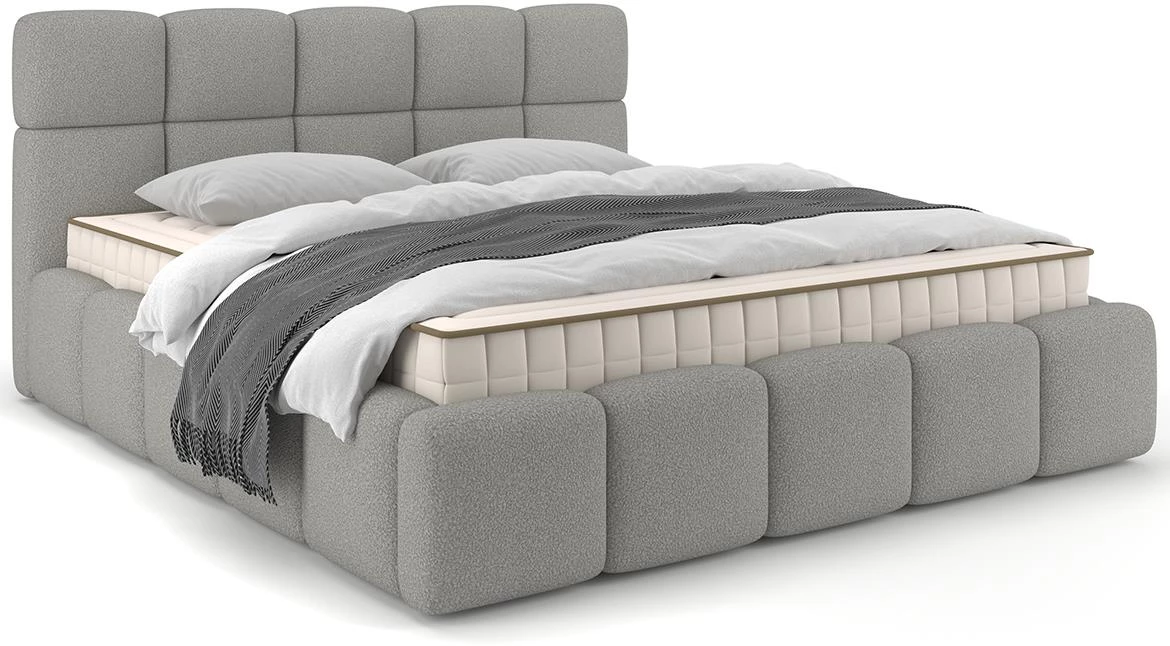 Fluffy krevet 140/200 Quelle 83 sivi