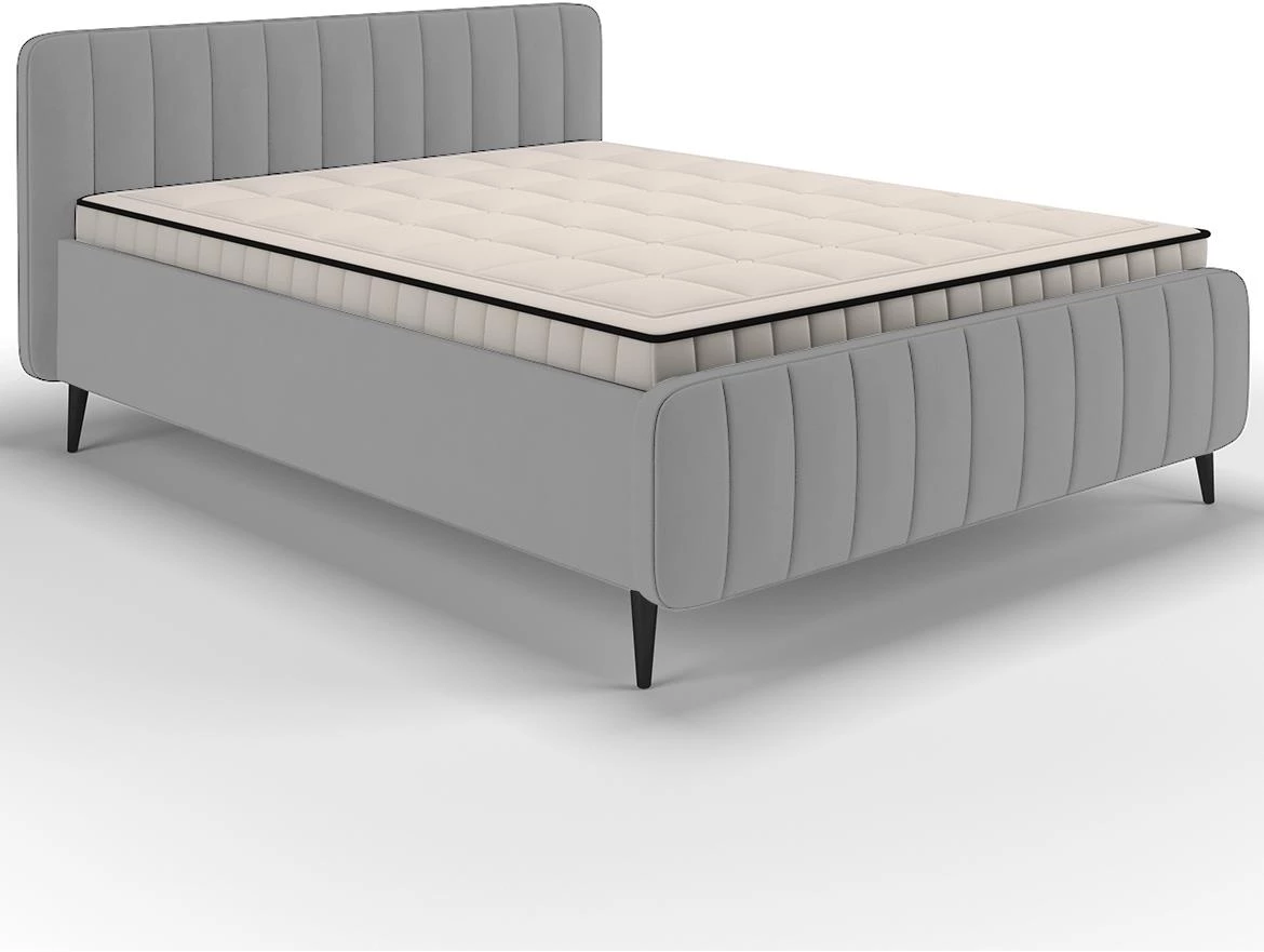 Amber krevet 140/200 Amon 10 sivi