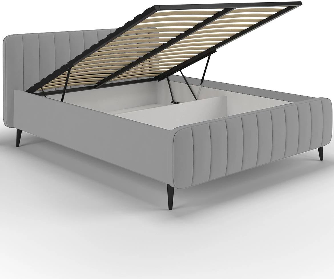 Amber krevet 140/200 Amon 10 sivi