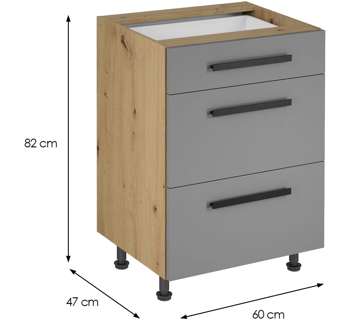 Langen D60S3 kuhinjski element, bež rucka