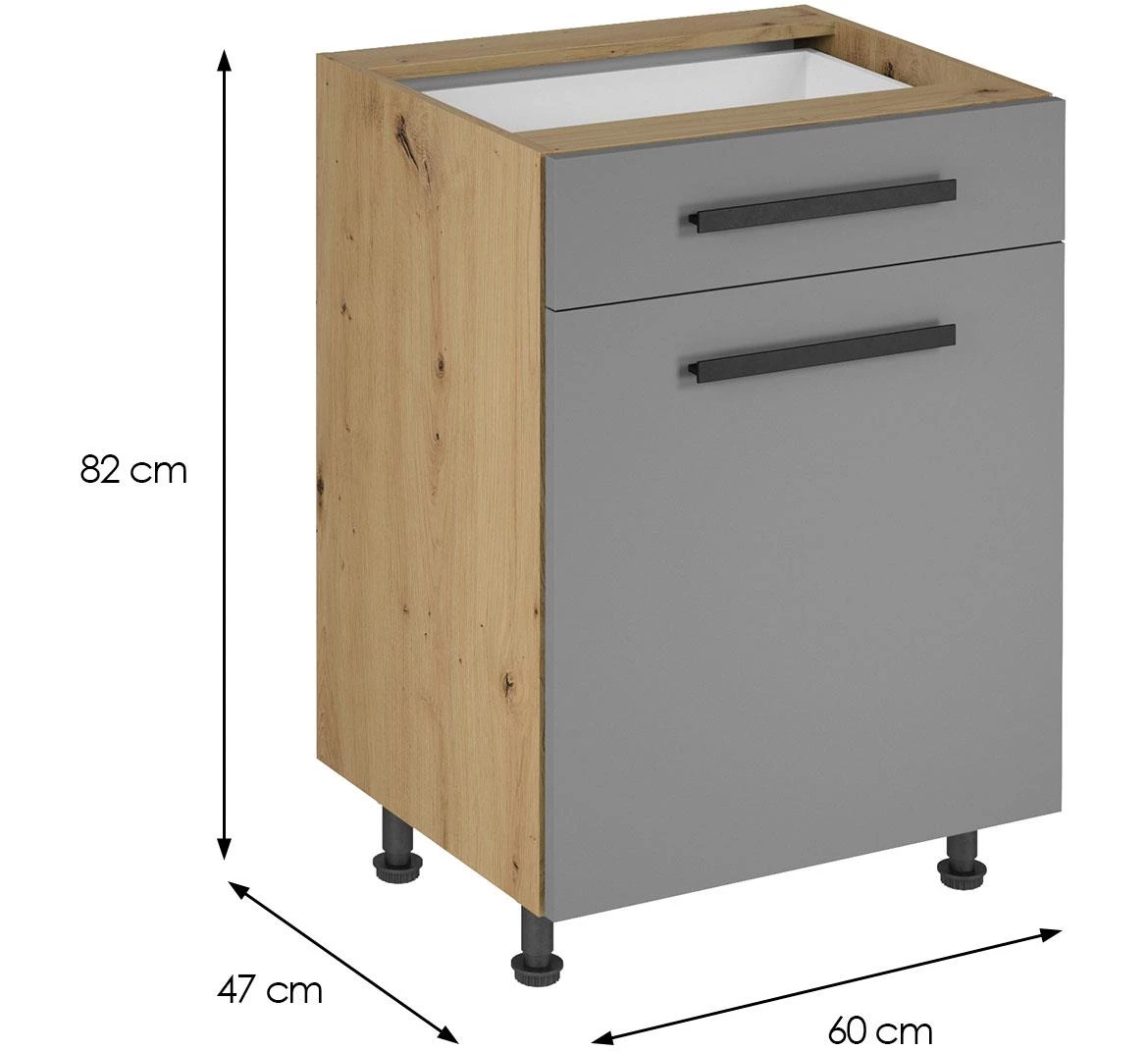 Langen D60S1 kuhinjski element, bež rucka