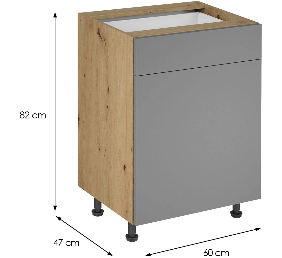 Langen D60S1 push bež kuhinjski ormaric