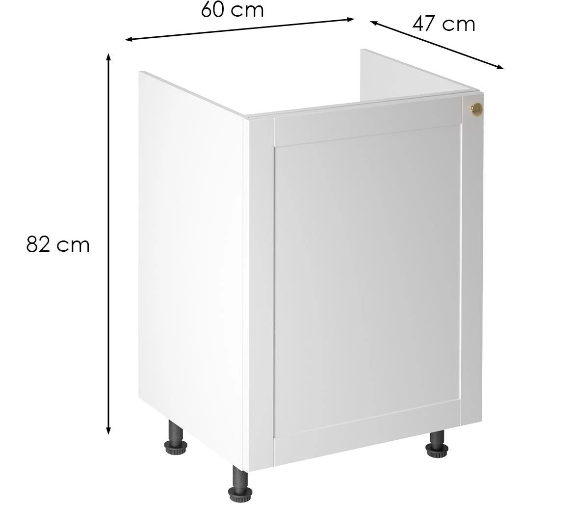 Kuhinjski ormaric Linea d60z, desno/levo, beli