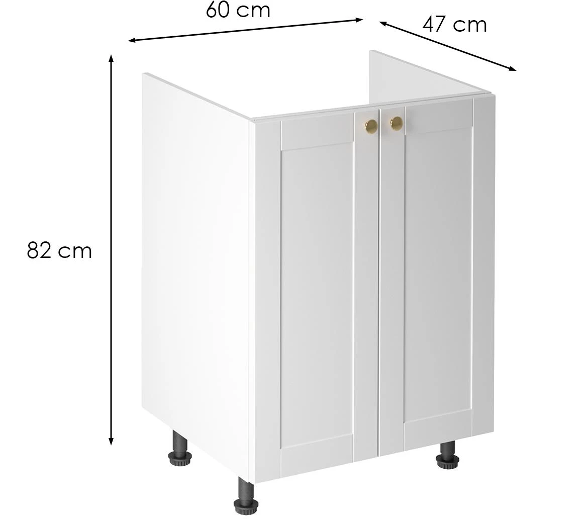 Linea d60z beli kuhinjski ormaric