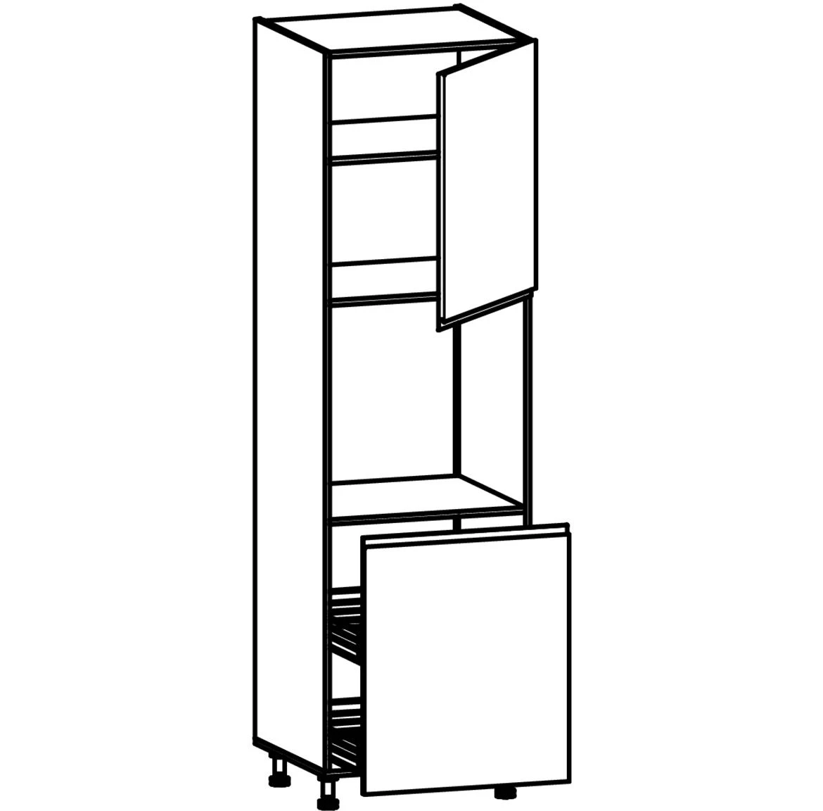 Linea d60p beli kuhinjski ormaric