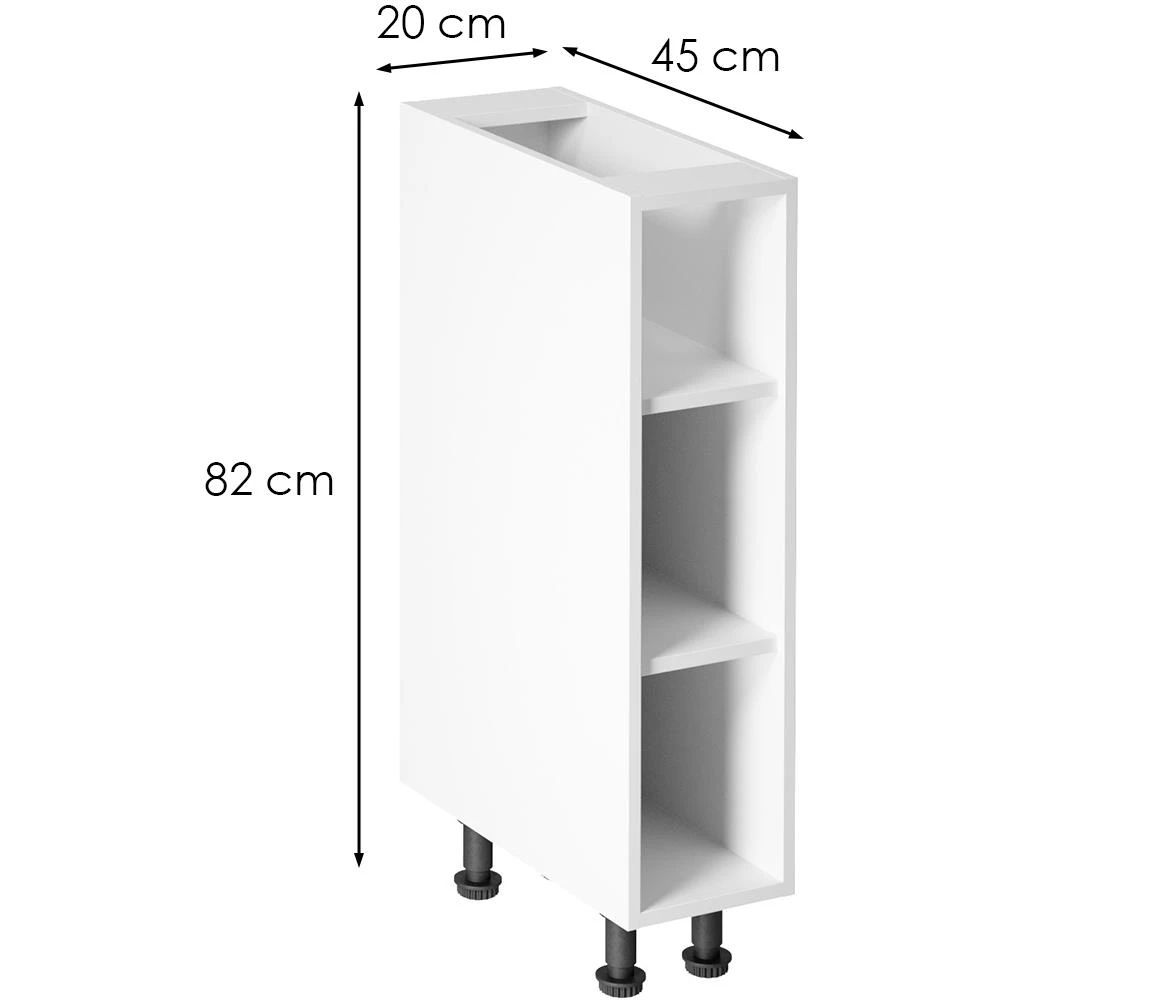 Linea d20p beli kuhinjski ormaric