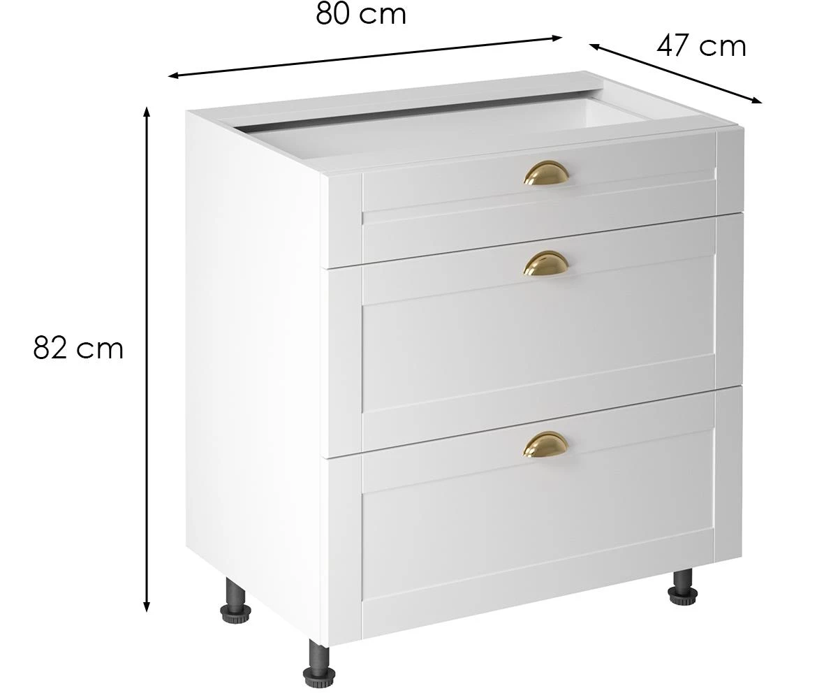 Linea d80s3 beli kuhinjski ormaric