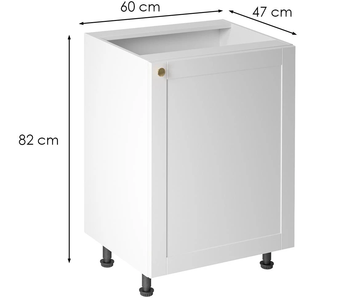 Linea d60 P/L beli kuhinjski ormaric