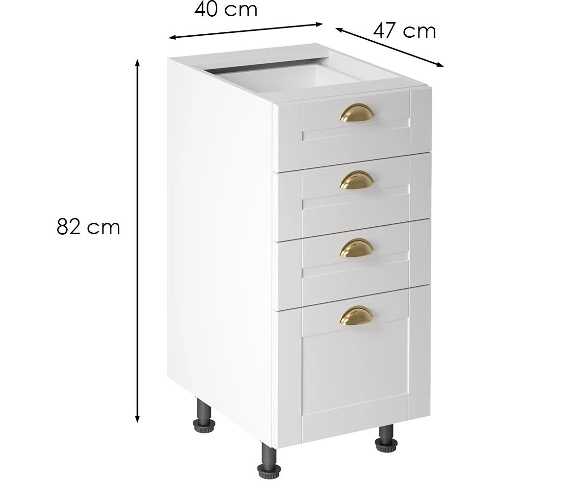 Linea d40s4 beli kuhinjski ormaric