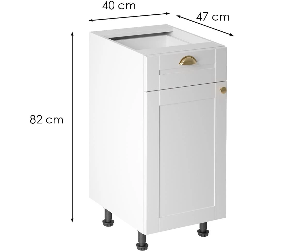 Linea d40s1 beli kuhinjski ormaric