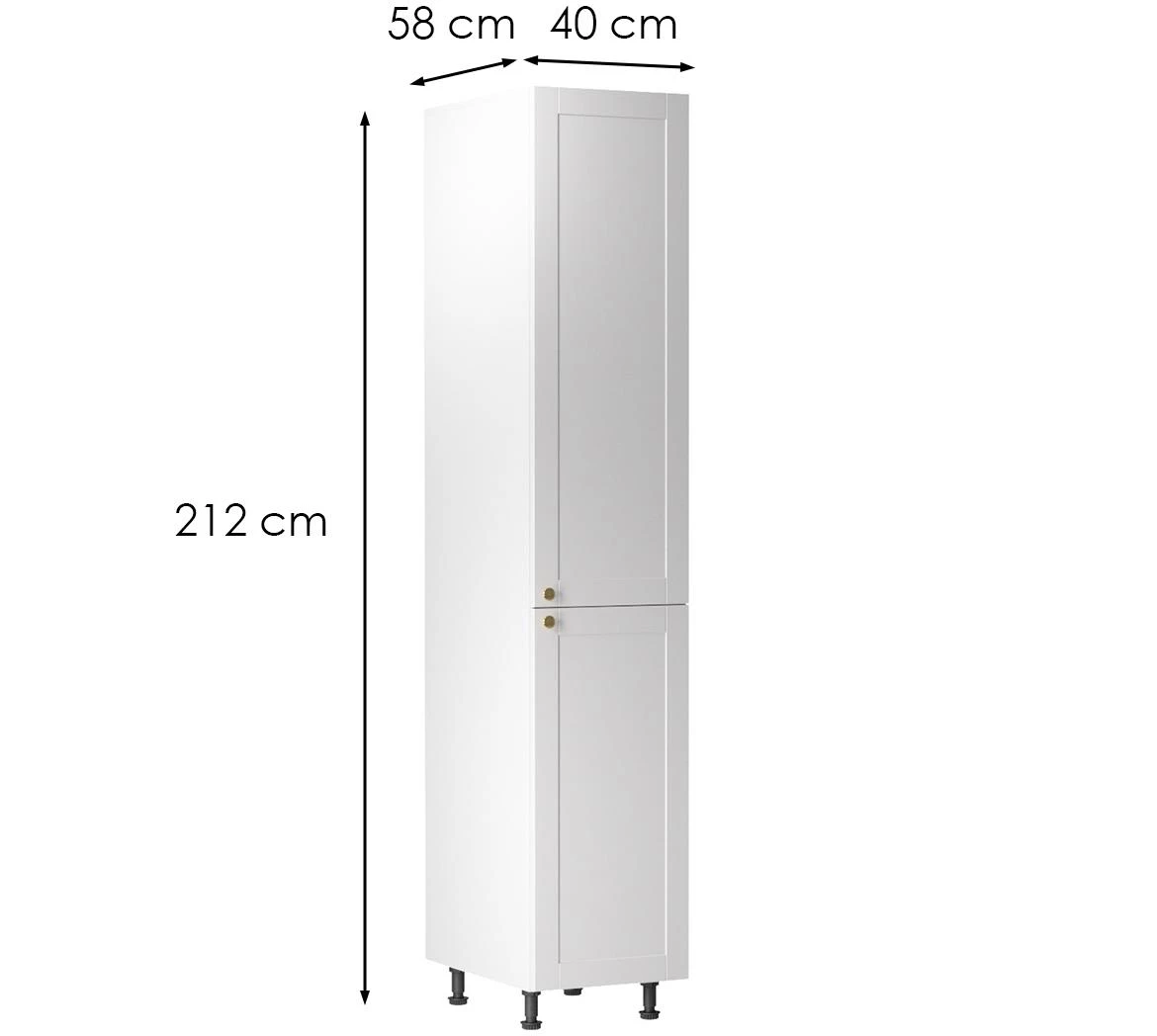 Linea d40sp beli kuhinjski ormaric