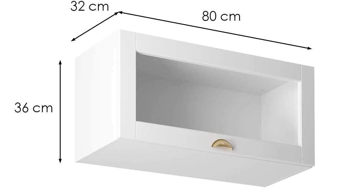 Linea g80ks beli kuhinjski ormaric