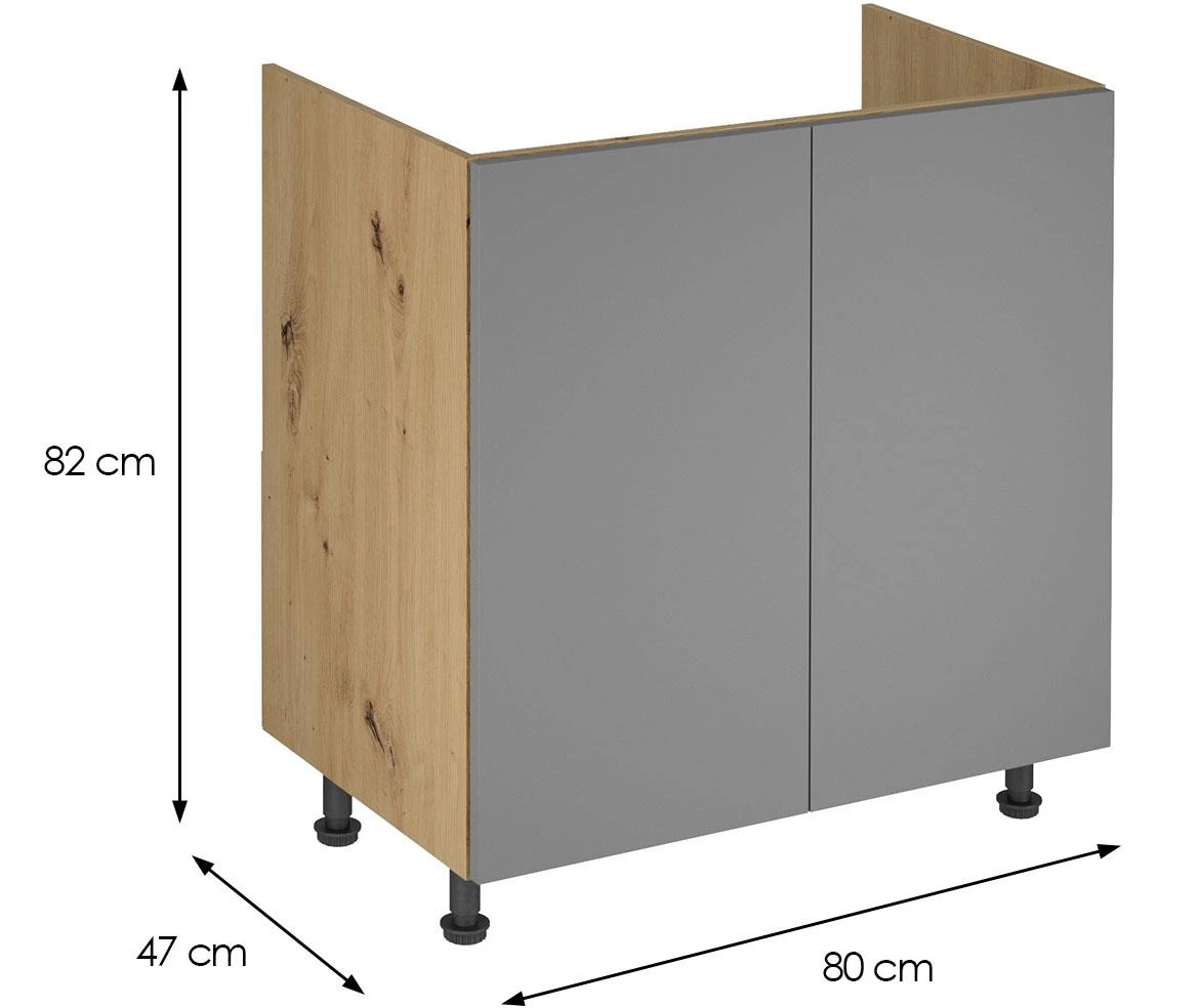 Langen D80Z bež kuhinjski ormaric