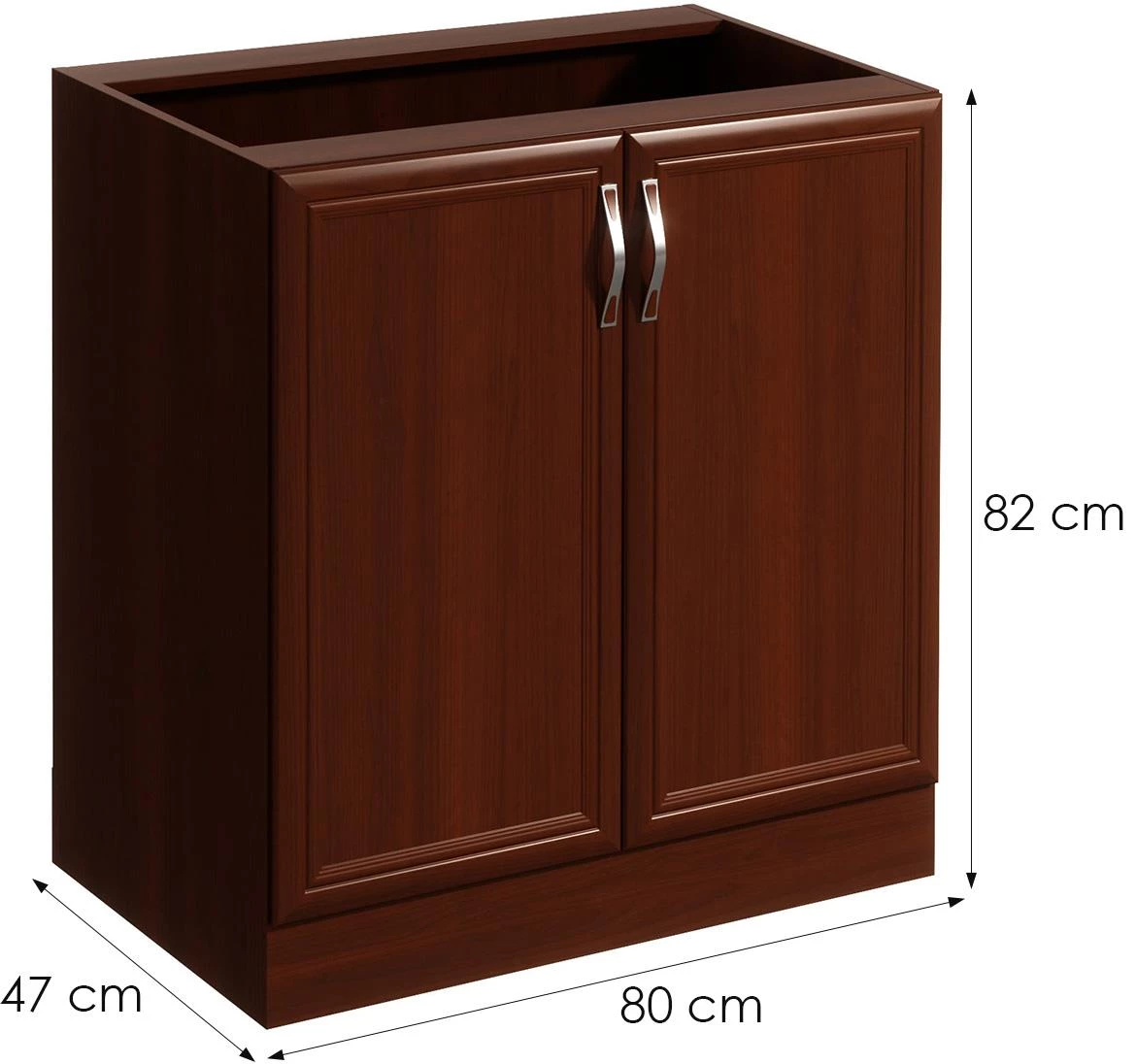 Kuhinjski ormaric Sicily D80, orah Milano