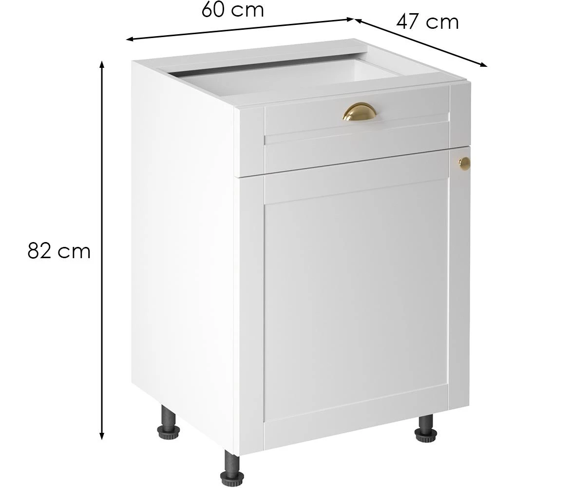 Linea d60s1 beli kuhinjski ormaric