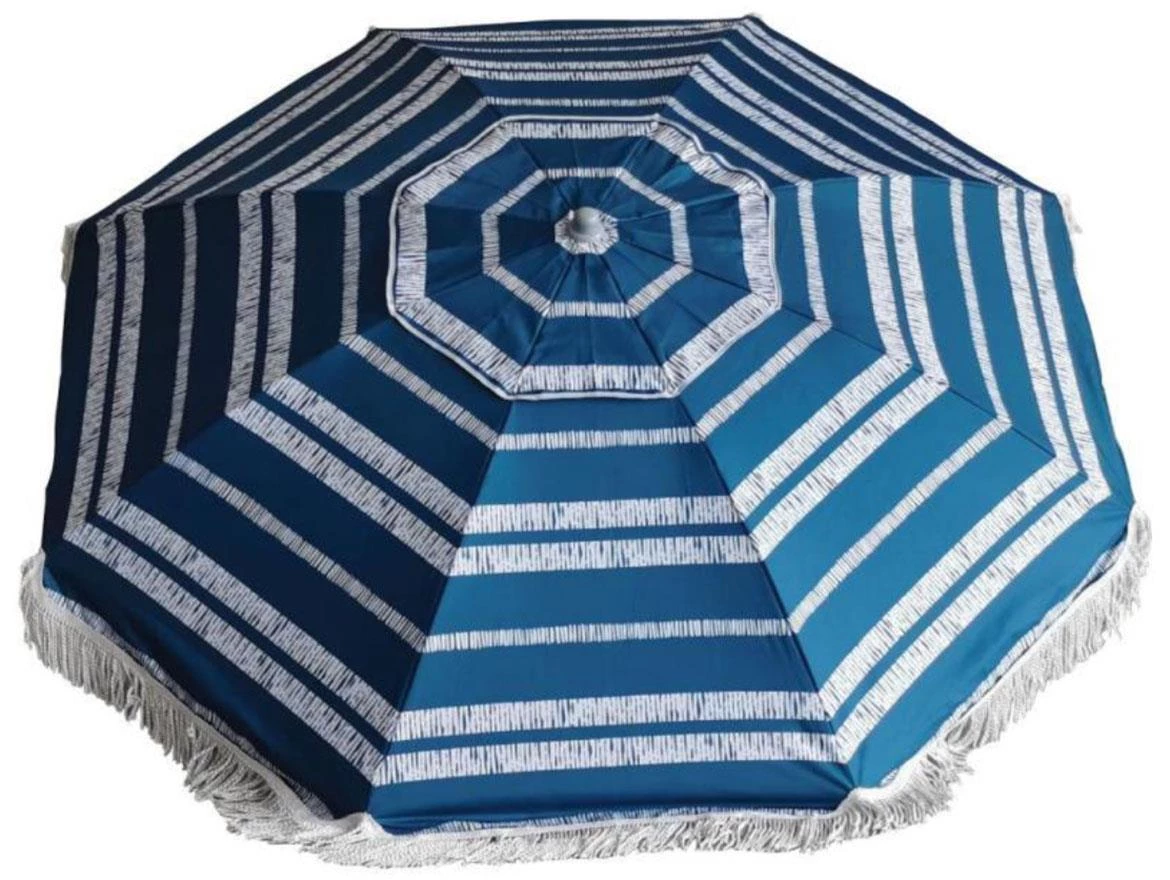 DELUXE suncobran za plažu 200 cm plavi 8031508