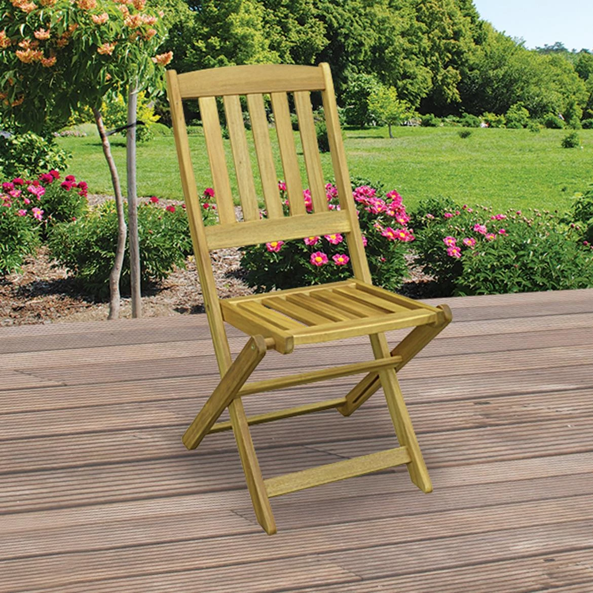 Drvena sklopiva baštenska stolica 8028144