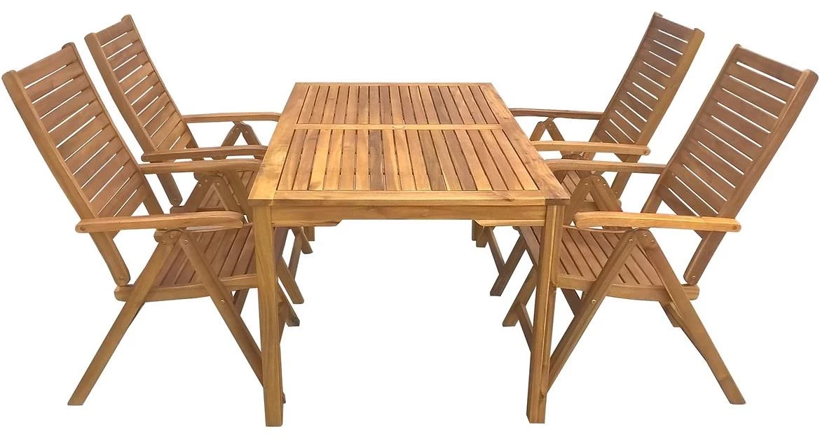 Drvena baštenska stolica sa 5 položa?a 8025506