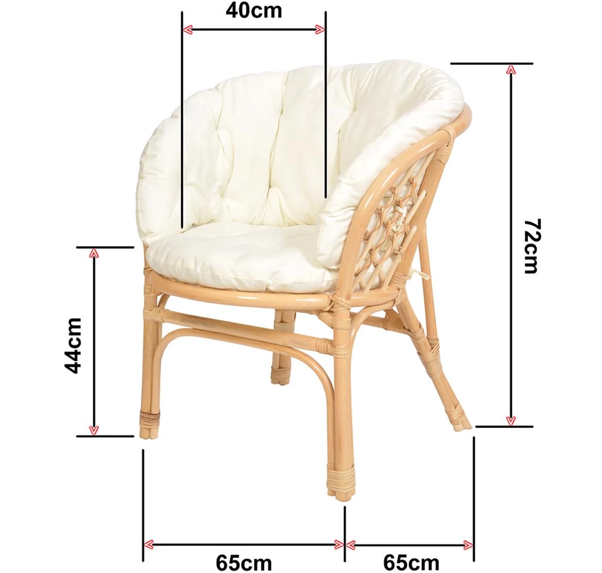 Bahama set od ratana, prirodna/bež