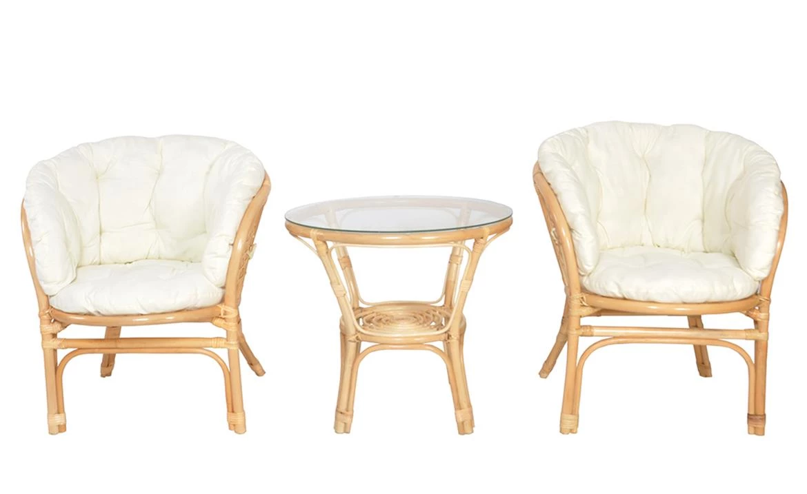 Bahama set od ratana, prirodna/bež