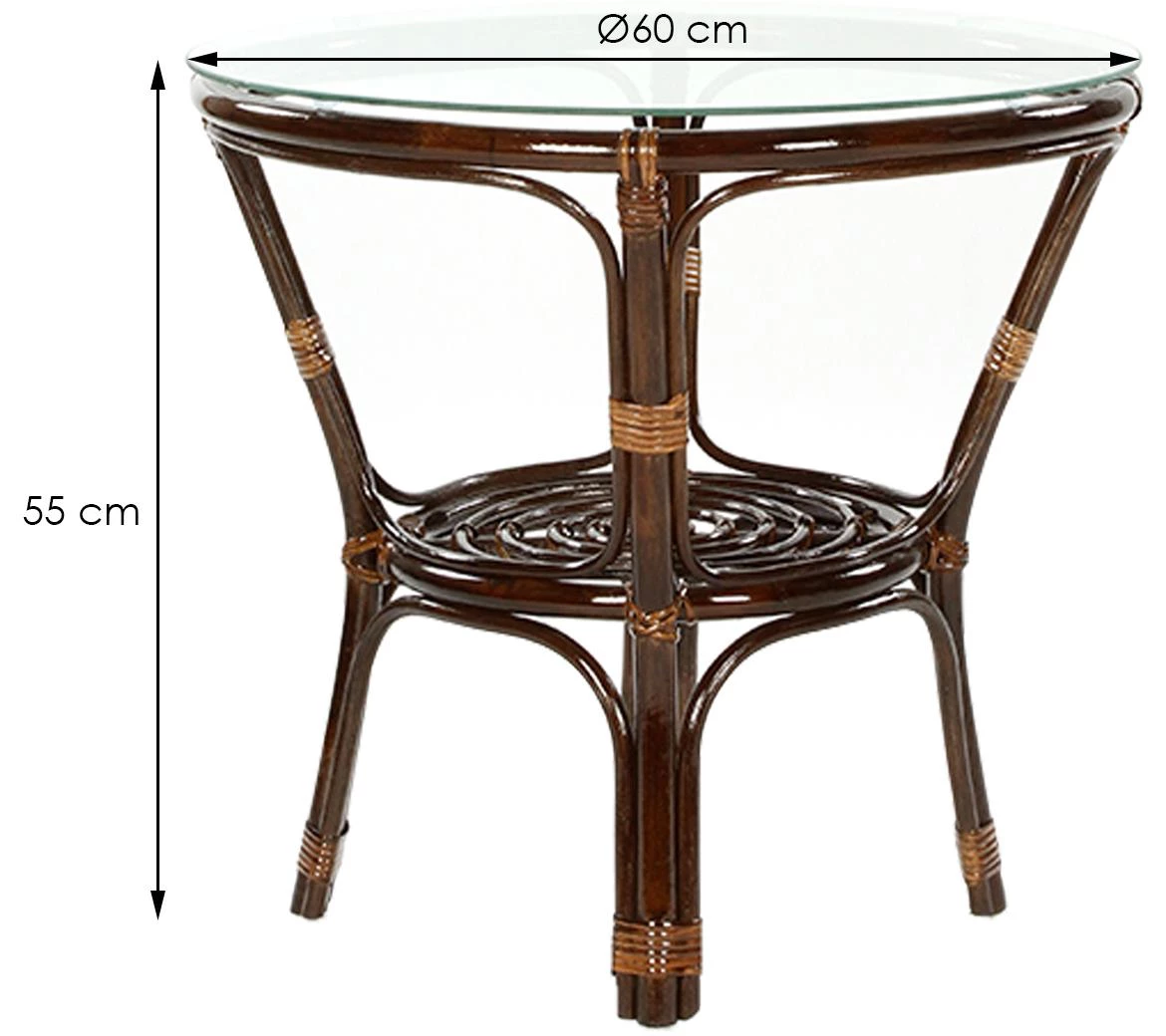 Bahama set od ratana, tamno braon/kapucino