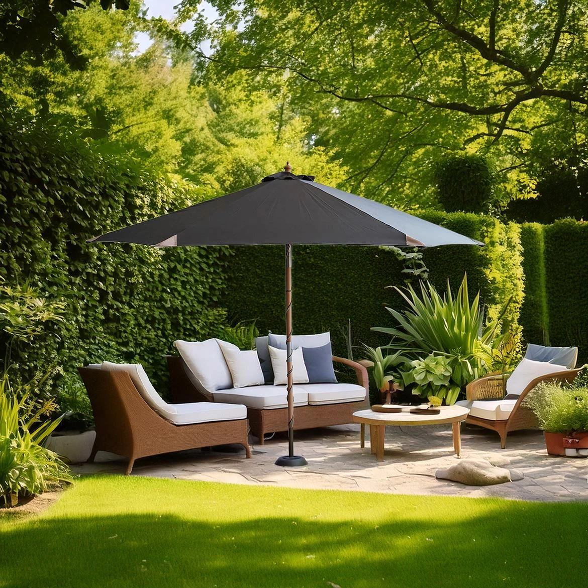 Suncobran Malaga 300cm sivi 8041062