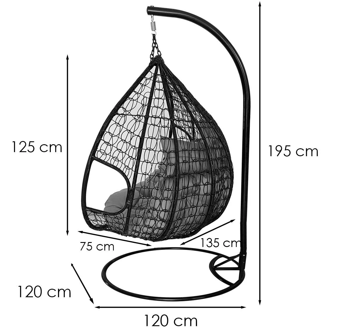 Antonija ljuljaška crna 8039723