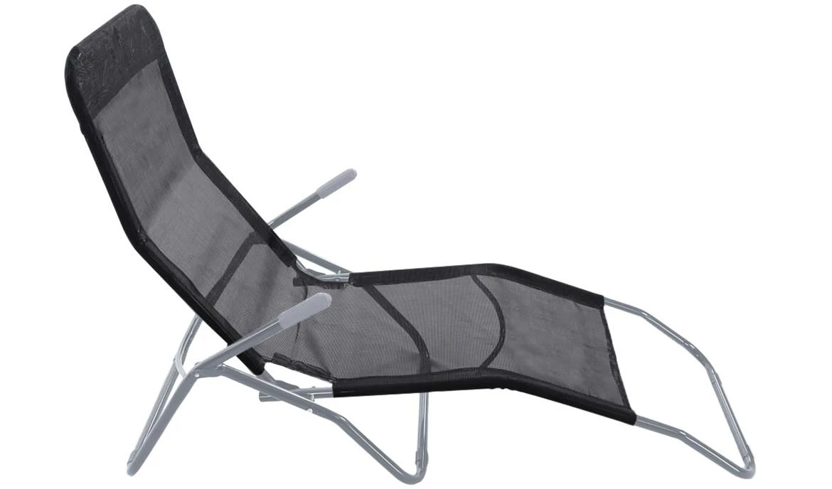 Baštenska ležaljka Bremen crna 8034129