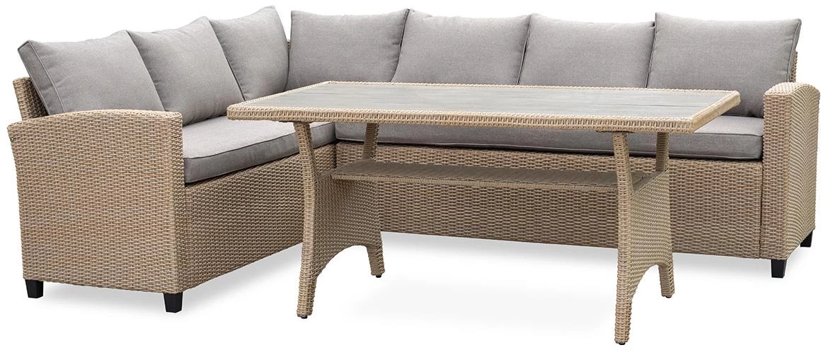 Baštenski set od veštackog ratana Stockholm natural