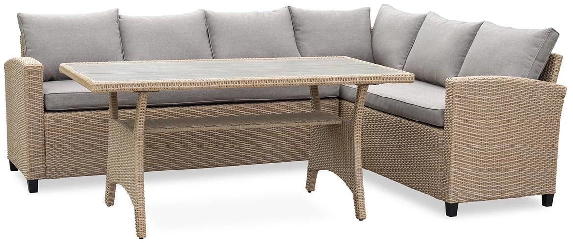 Baštenski set od veštackog ratana Stockholm natural