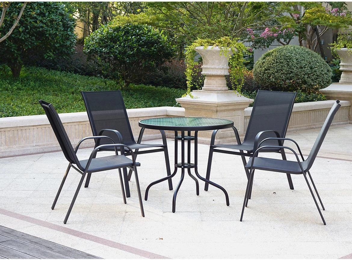 Baštenska stolica Nadja crna 8033237