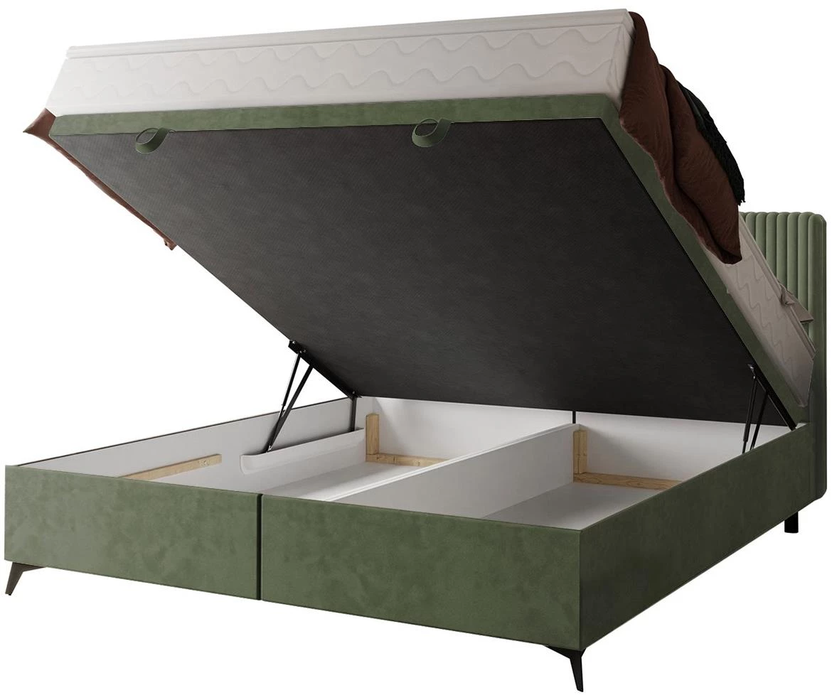 Manila 34/Tilia 37 krevet sa prostorom za odlaganje 186x211x103 cm zelena