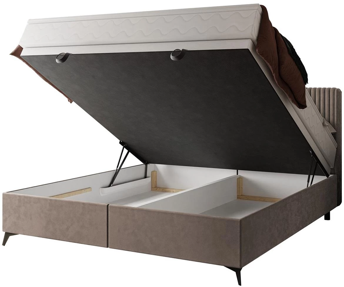 Manila 21/Tilia 17 krevet sa prostorom za odlaganje 186x211x103 cm bež