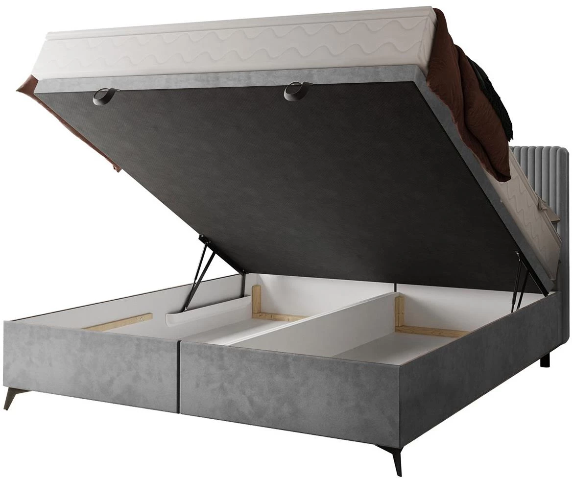 Manila 16/Tilia 90 krevet sa prostorom za odlaganje 166x211x103 cm siva