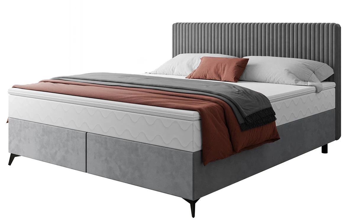 Manila 16/Tilia 90 krevet sa prostorom za odlaganje 146x211x103 cm siva