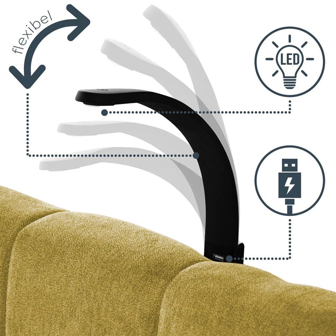 Aston 08 krevet sa prostorom za odlaganje i rasvetom 186x211x137 cm žuta