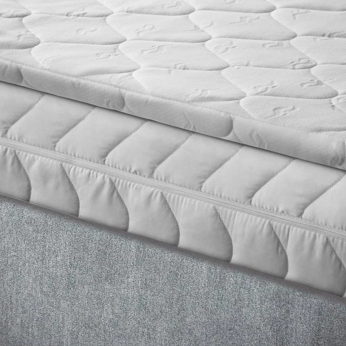 Aston 16 krevet sa prostorom za odlaganje i rasvetom 186x211x137 cm siva