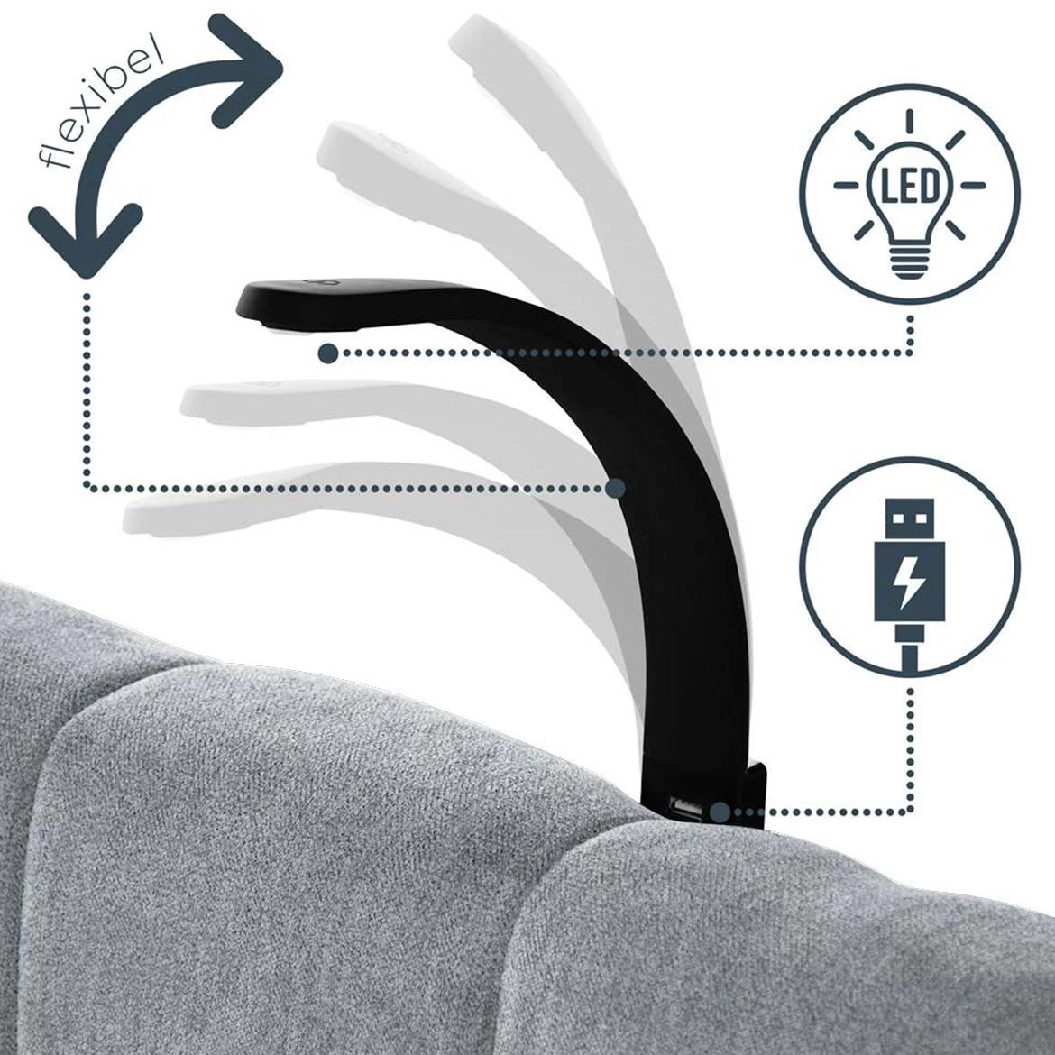Aston 16 krevet sa prostorom za odlaganje i rasvetom 186x211x137 cm siva