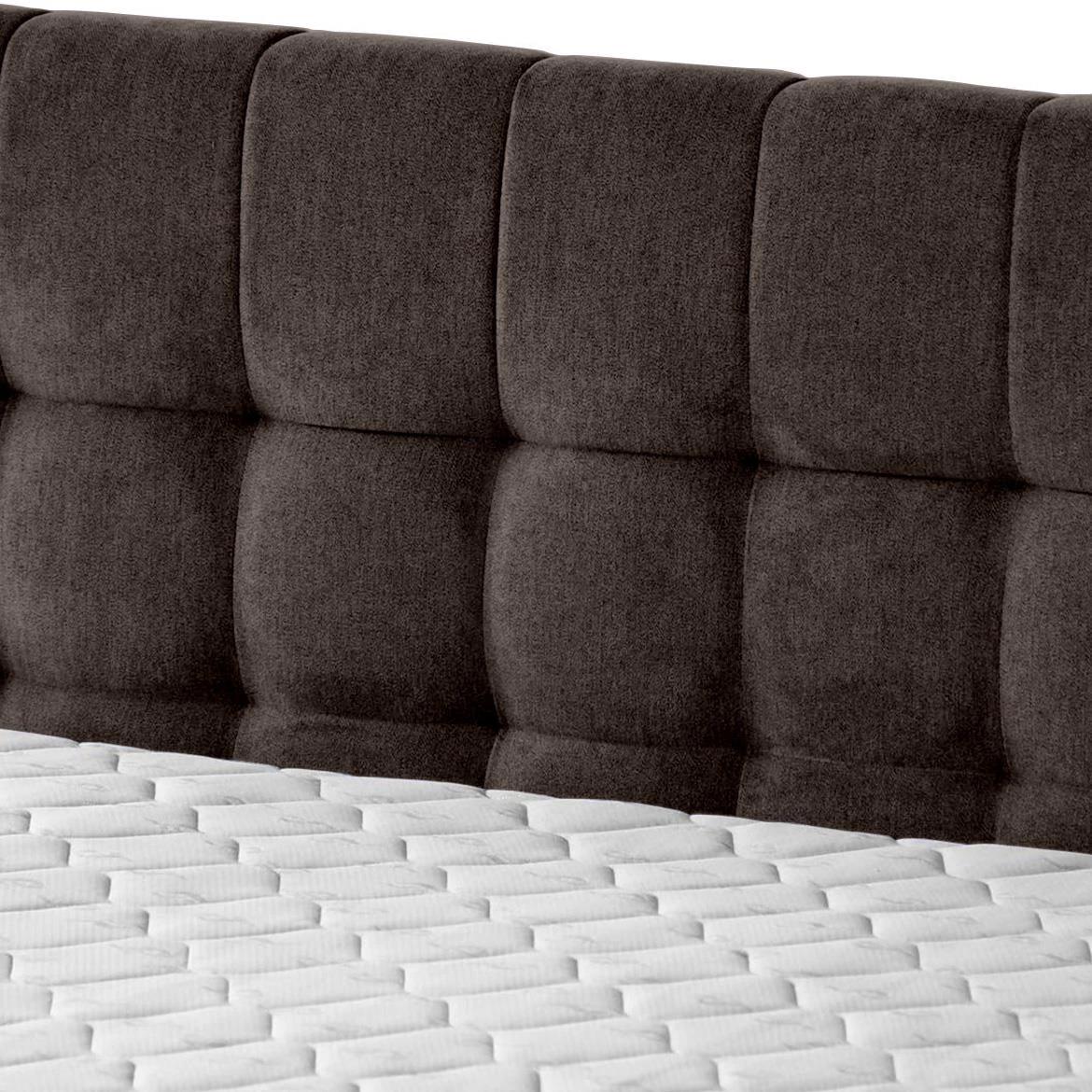 Aston 04 krevet sa prostorom za odlaganje i rasvetom 186x211x137 cm braon