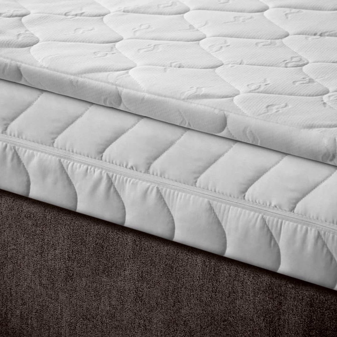 Aston 04 krevet sa prostorom za odlaganje i rasvetom 186x211x137 cm braon