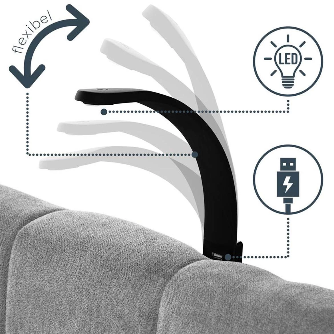 Aston 15 krevet sa prostorom za odlaganje i rasvetom 166x211x137 cm siva