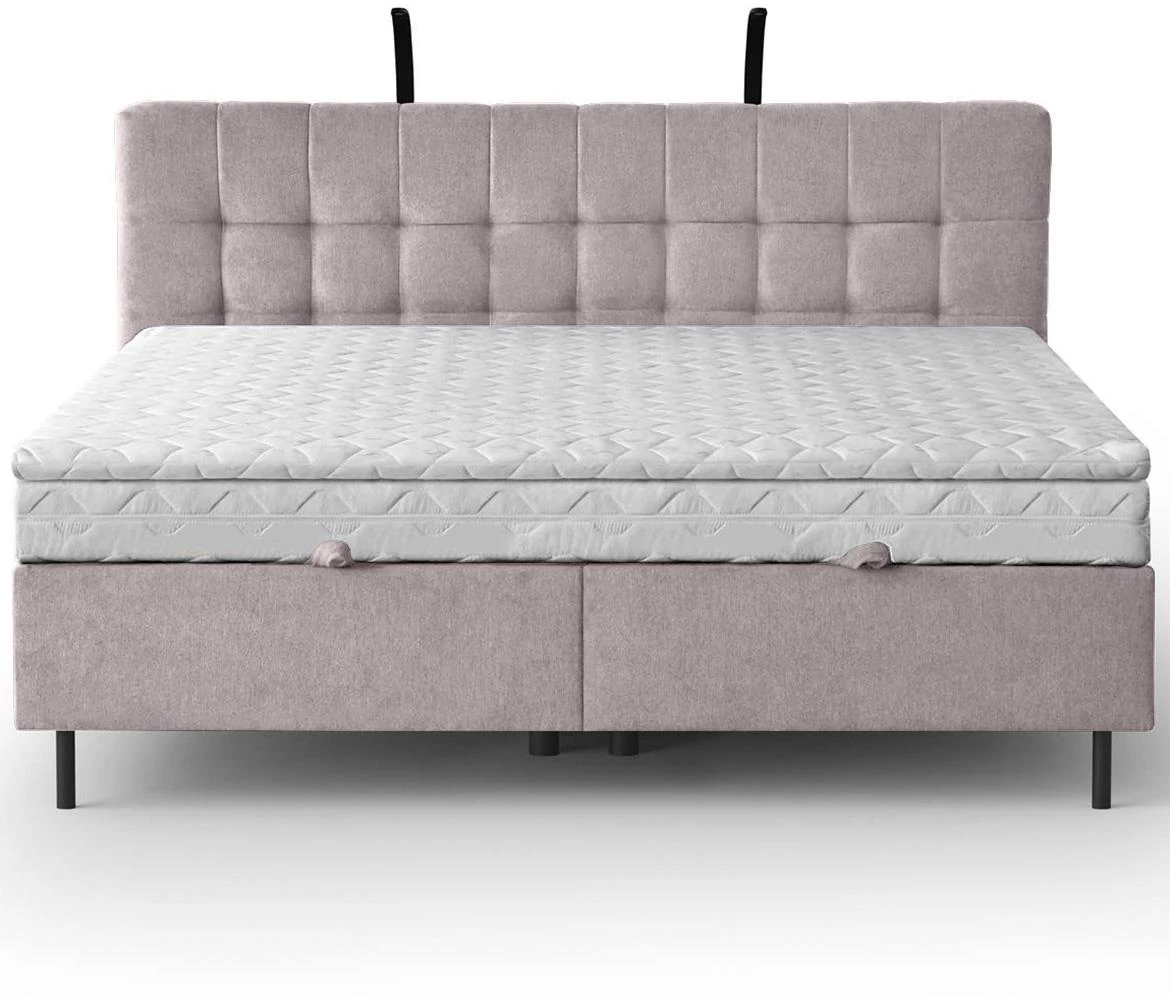 Aston 19 krevet sa prostorom za odlaganje i rasvetom 166x211x137 cm ružicasta