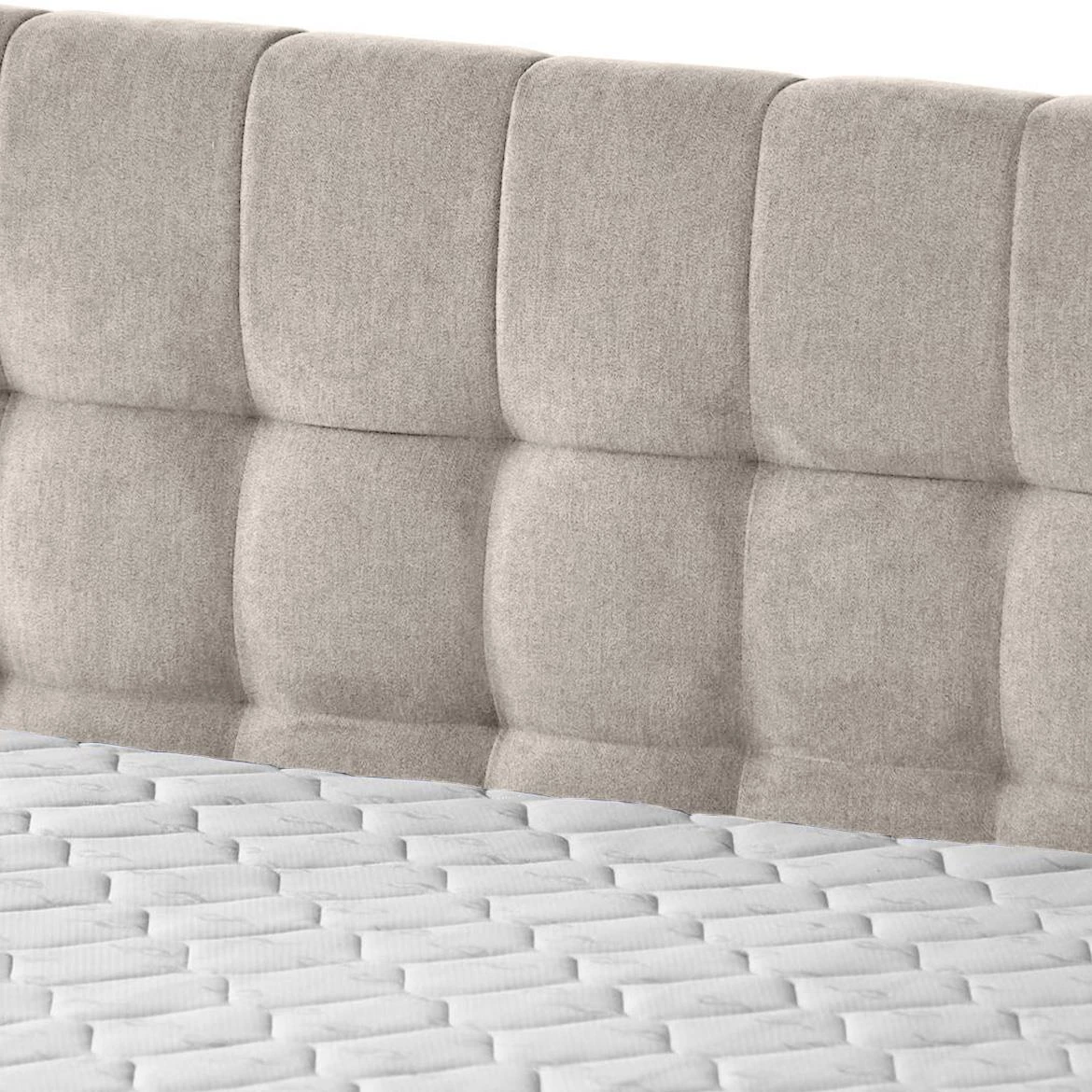 Aston 02 krevet sa prostorom za odlaganje i rasvetom 166x211x137 cm bež