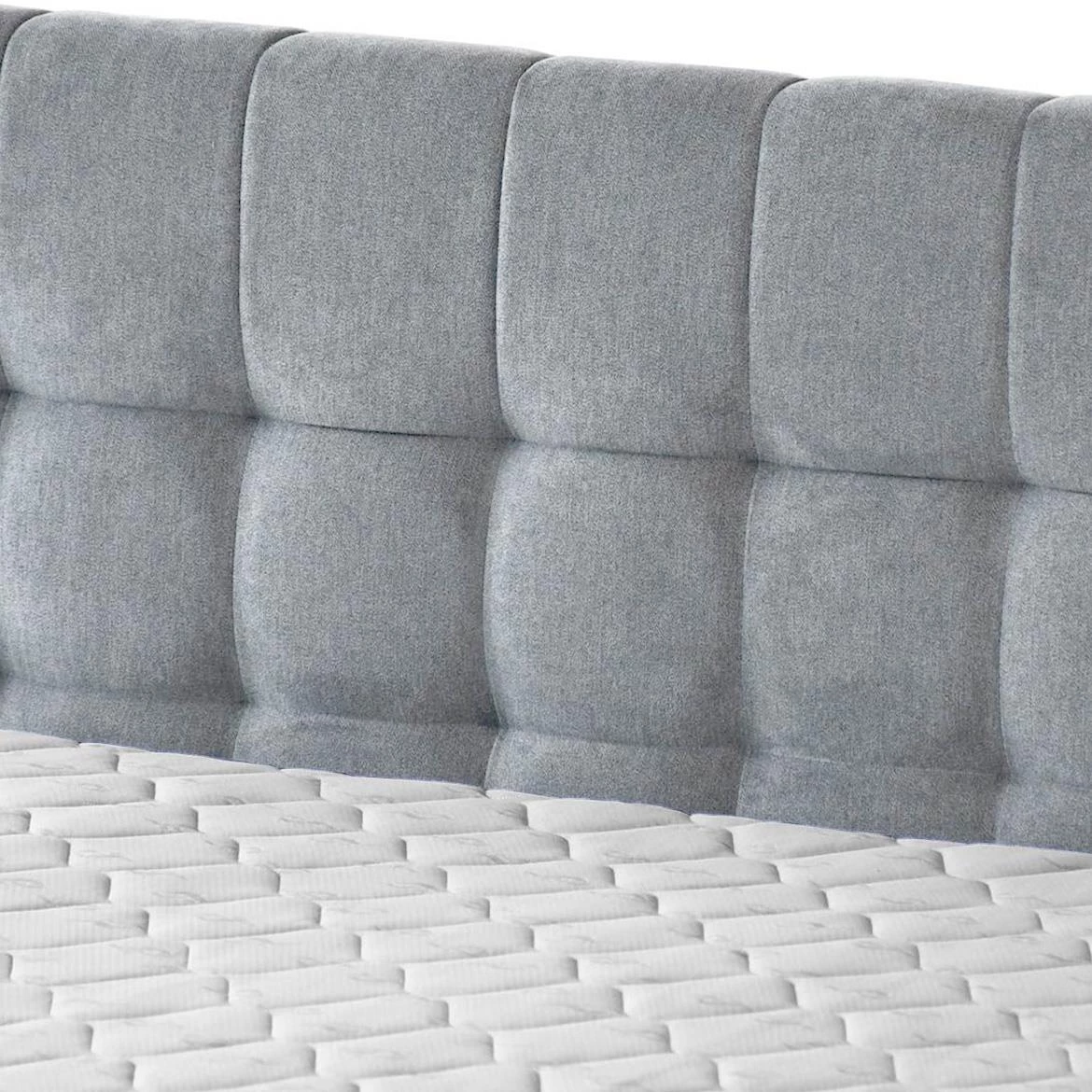 Aston 16 krevet sa prostorom za odlaganje i rasvetom 146x211x137 cm siva