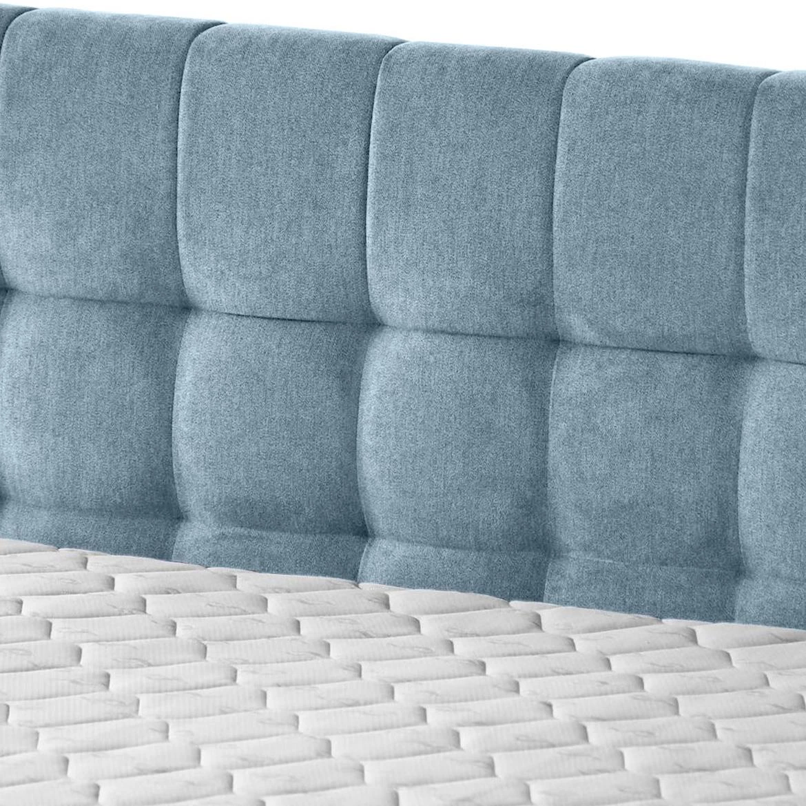 Aston 12 krevet sa prostorom za odlaganje i rasvetom 146x211x137 cm plava