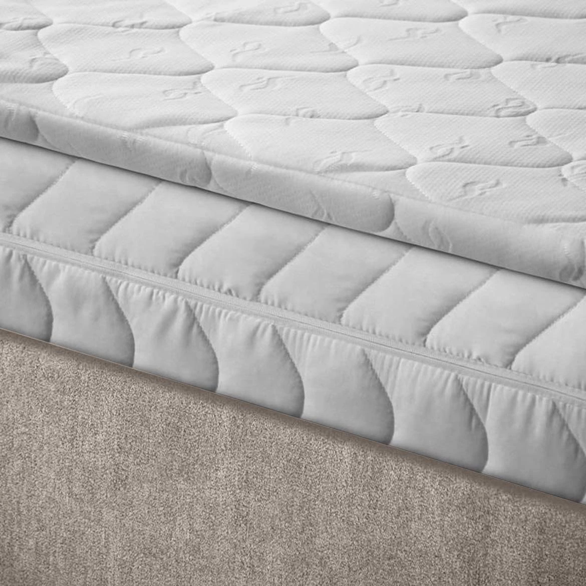 Aston 02 krevet sa prostorom za odlaganje i rasvetom 146x211x137 cm bež