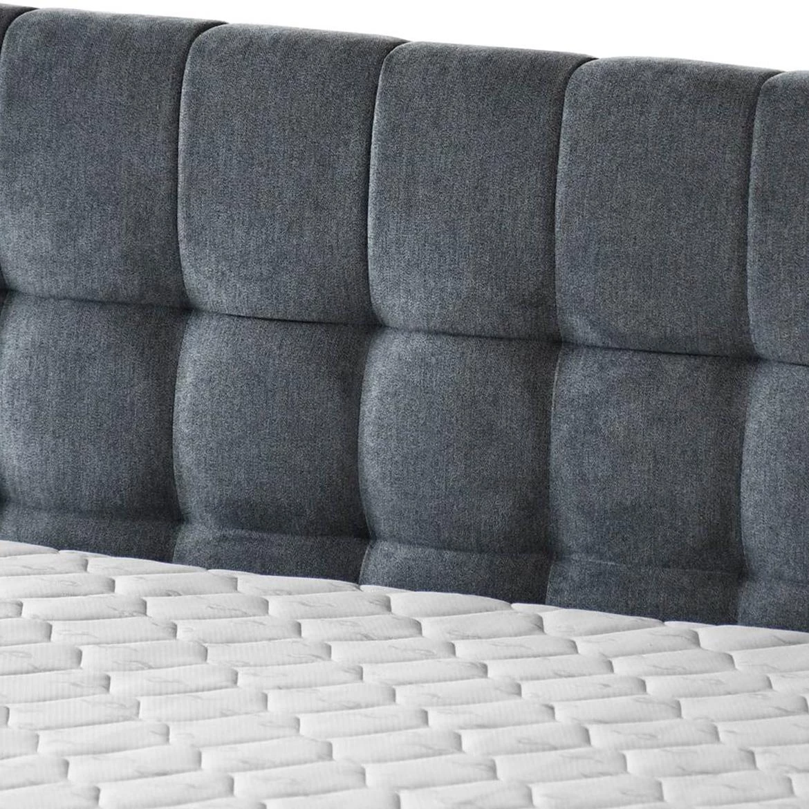 Aston 17 krevet sa prostorom za odlaganje i rasvetom 146x211x137 cm antracit