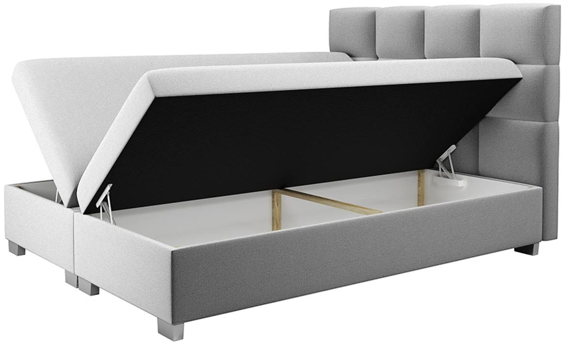 Alfa 17 krevet sa prostorom za odlaganje 180x213x116 cm siva