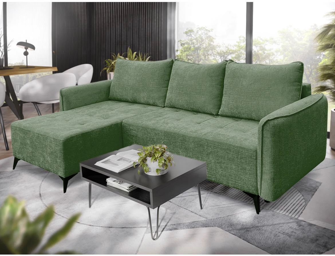 Fargo Astra 11 ugaona garnitura 275x160x80 cm zelena univerzalna